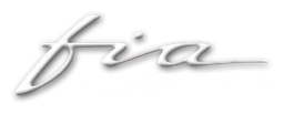 Fia logo, monochrome wordmark version, on a transparent background