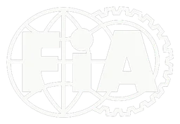 Fia logo, white version, on a transparent background