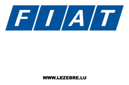 Fiat logo, horizontal version, on a transparent background