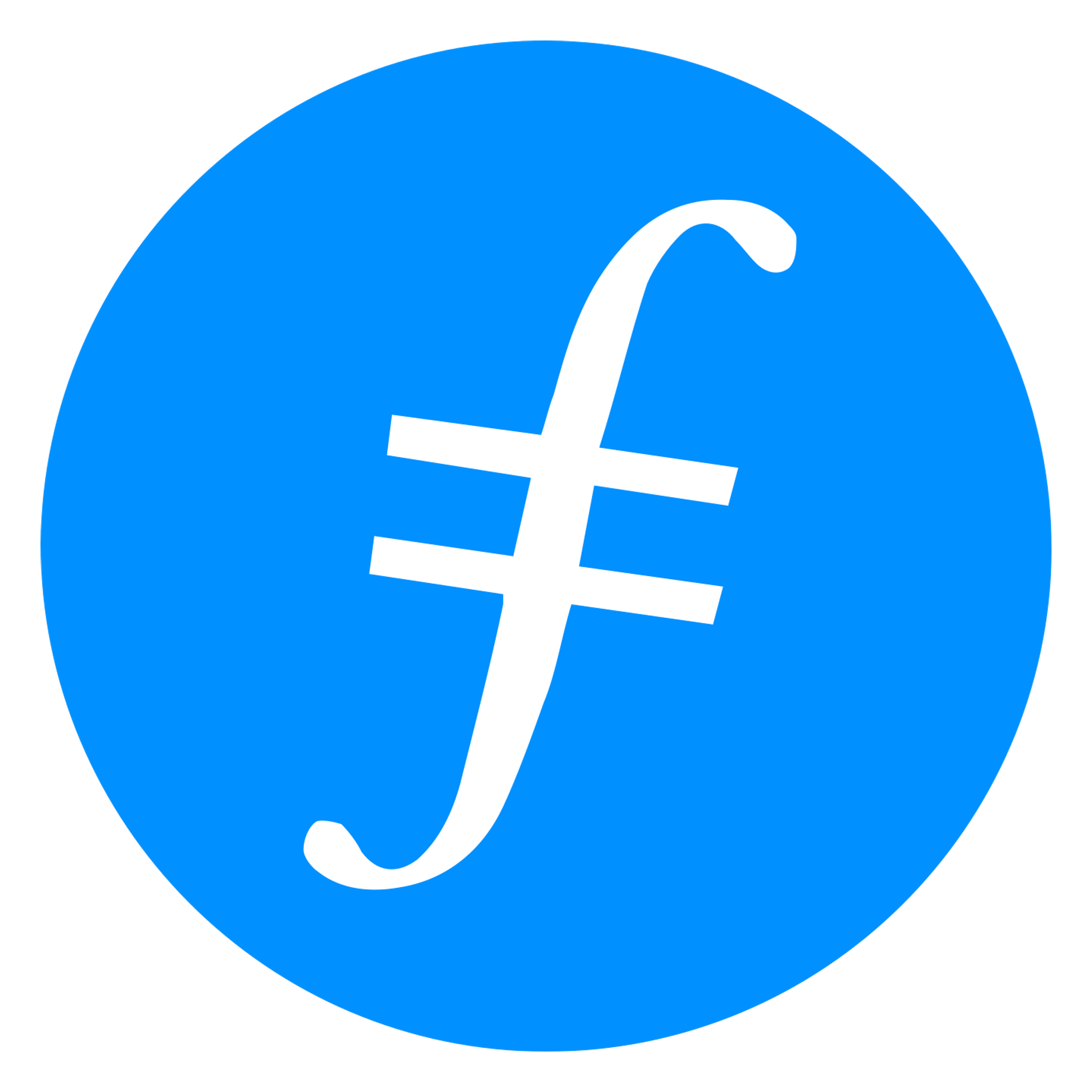 Filecoin logo on a transparent background