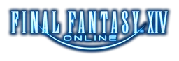 Final Fantasy 14 logo, wordmark version, on a transparent background