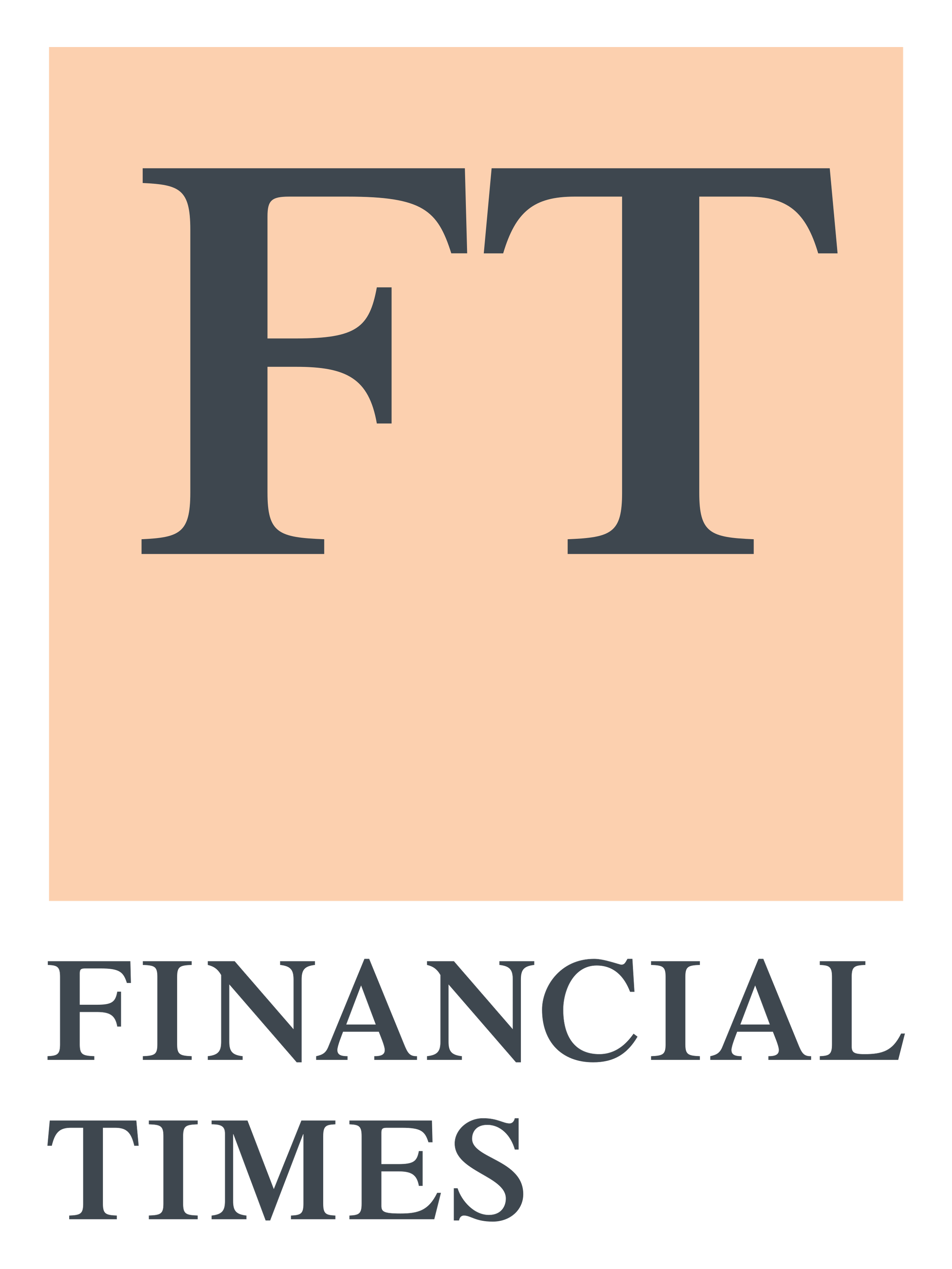 Financial Times logo on a transparent background