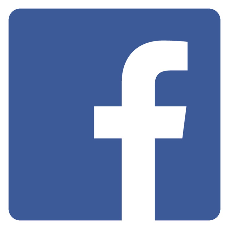 Find US on Facebook logo on a transparent background
