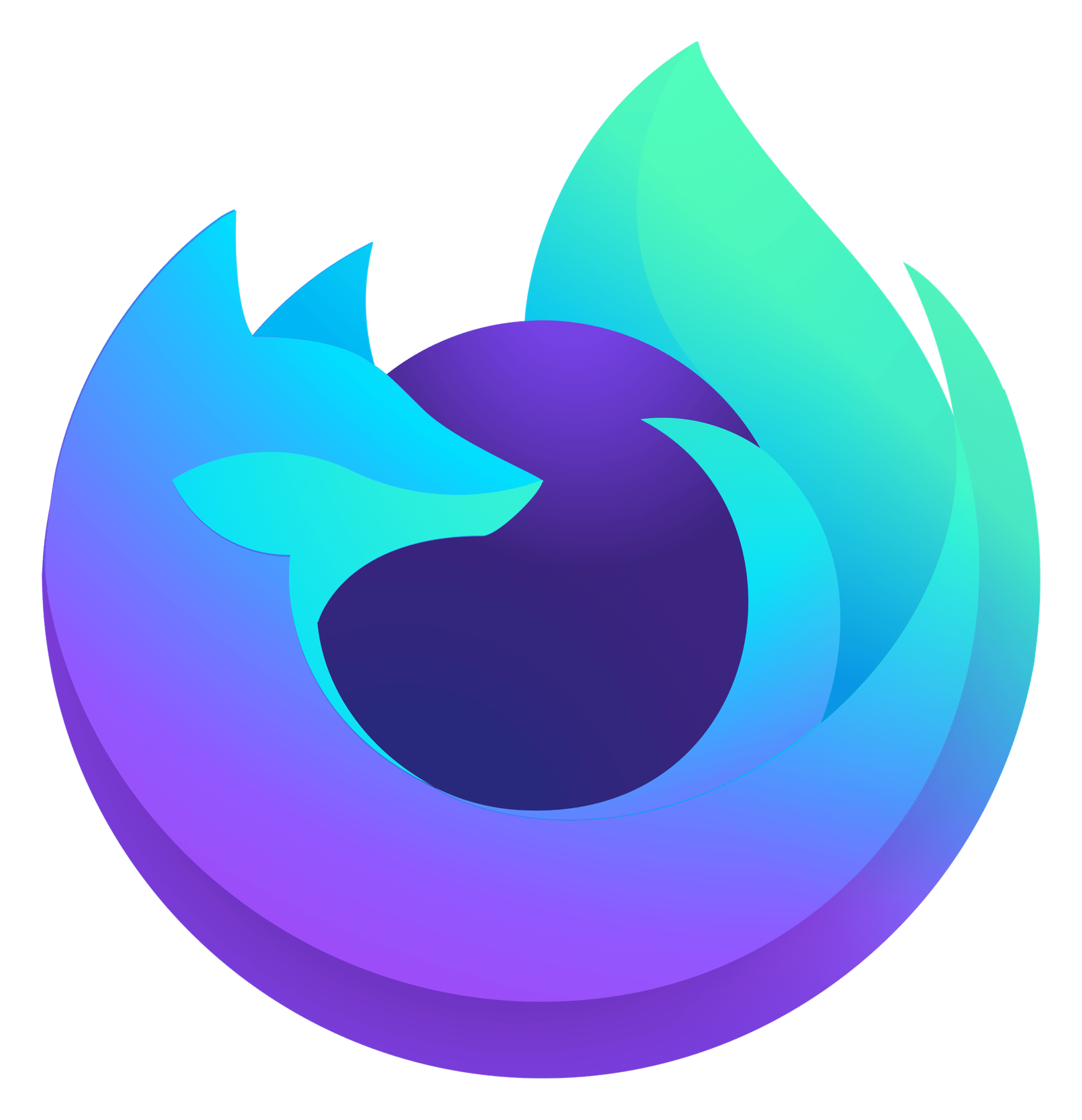 Firefox Nightly logo on a transparent background