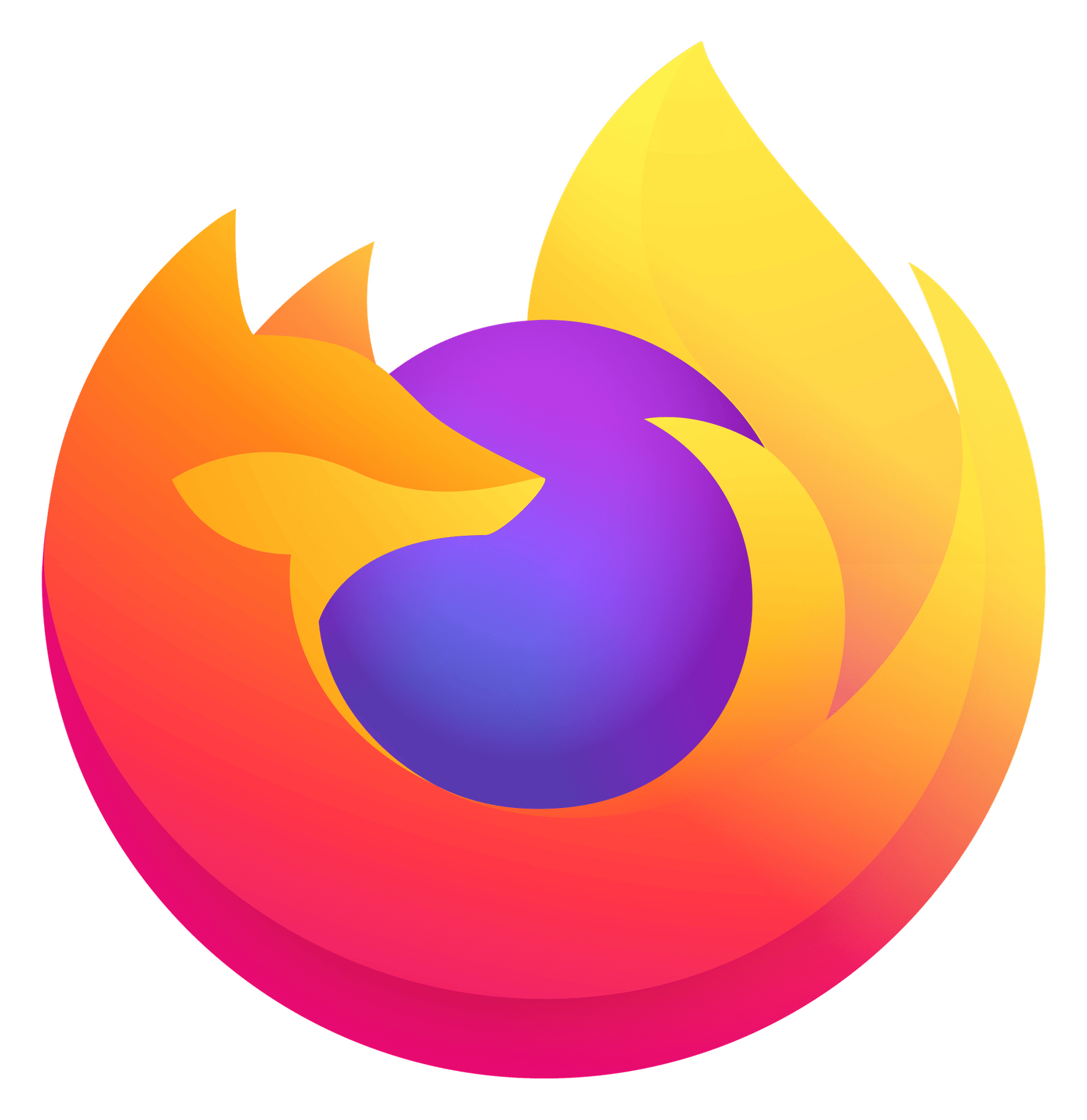 Firefox logo on a transparent background