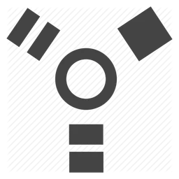Firewire logo, black icon version, on a transparent background