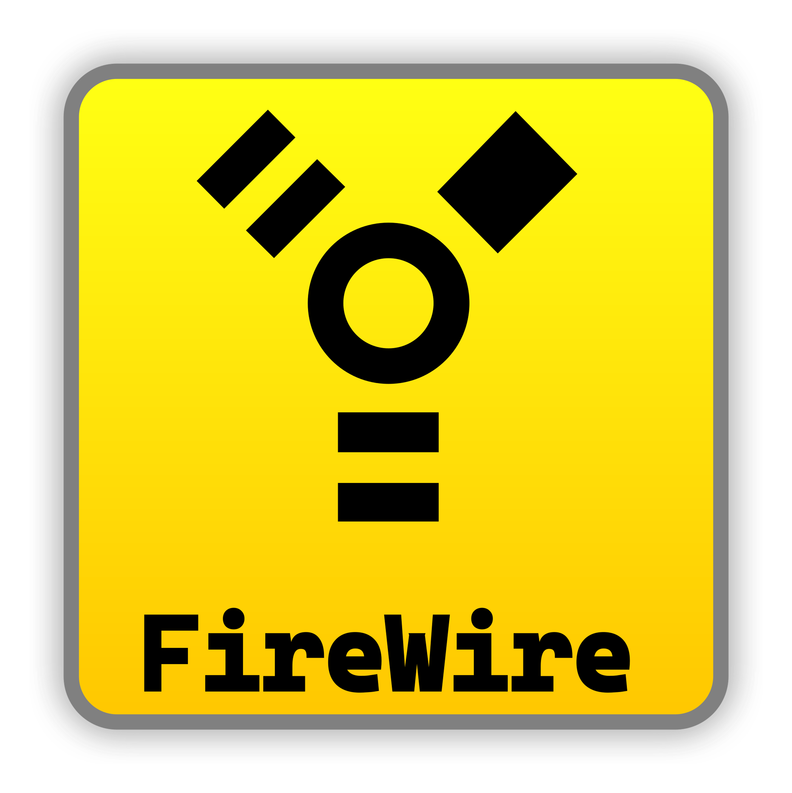 Firewire logo on a transparent background