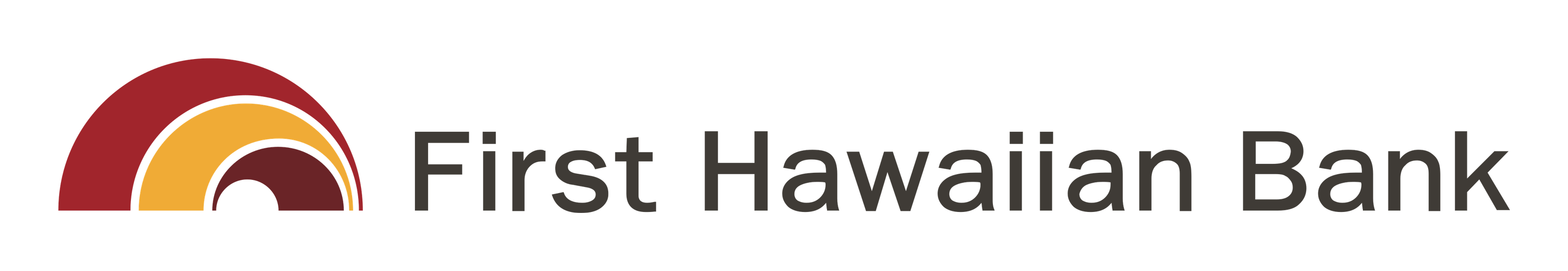 First Hawaiian Bank logo on a transparent background