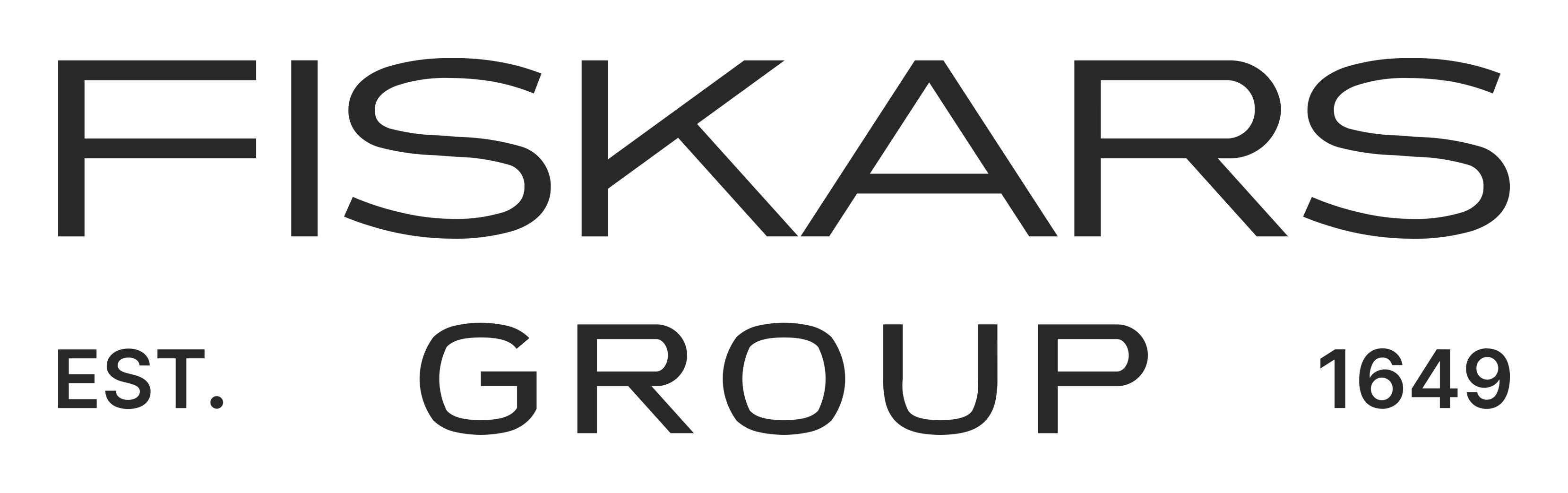 Fiskars logo on a transparent background