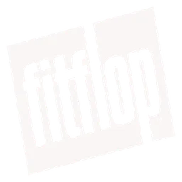 Fitflop logo, white icon version, on a transparent background