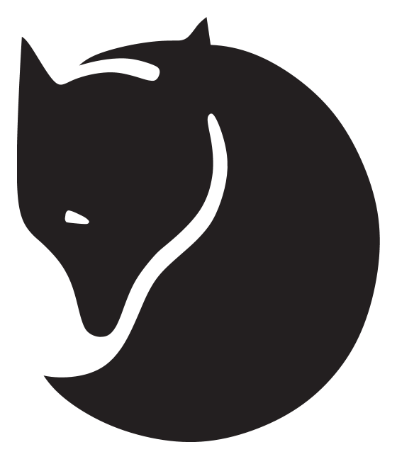 Fjall Raven logo, black icon version, on a transparent background
