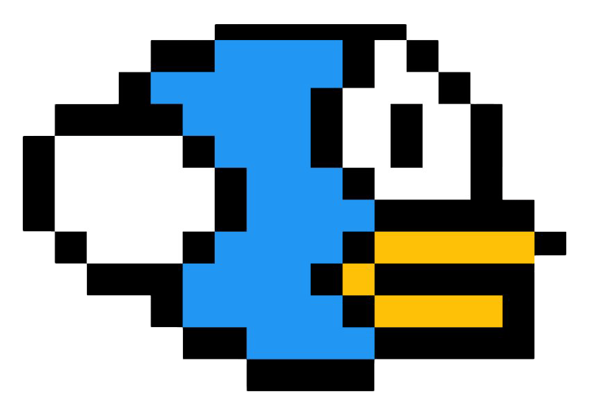 Logo da Flappy Bird em fundo transparente