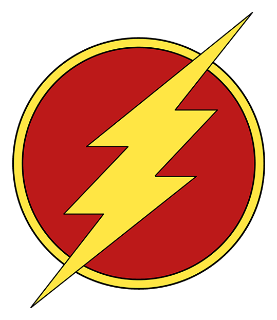 Flash logo, icon version, on a transparent background