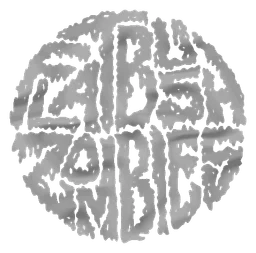 Flatbush Zombies logo, monochrome icon version, on a transparent background