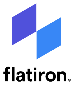 Flatiron Health logo, horizontal version, on a transparent background