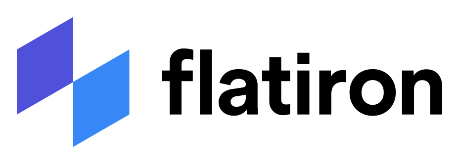 Flatiron Health logo on a transparent background
