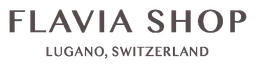 Flavia logo, black wordmark version, on a transparent background