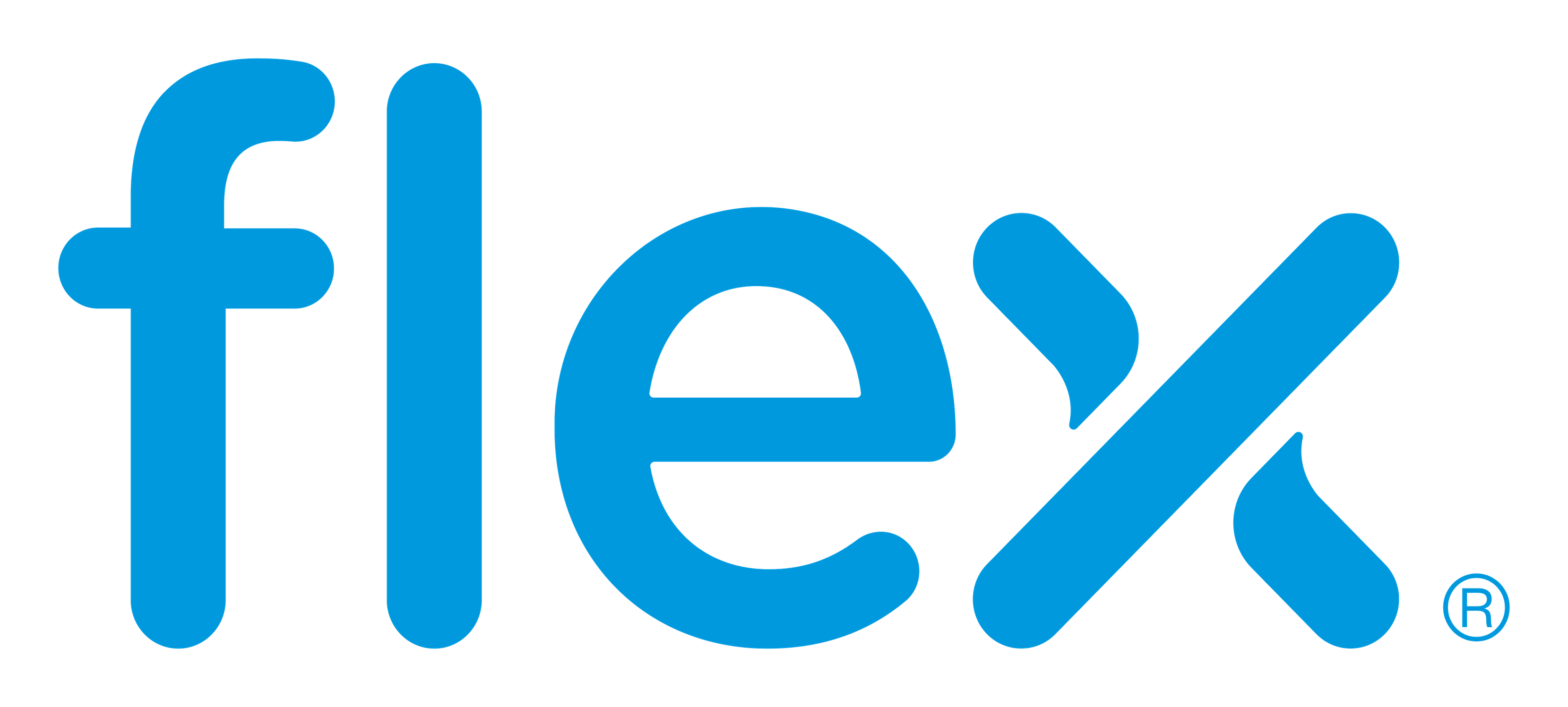 Flextronics logo on a transparent background