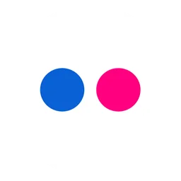 Flickr Logo logo, icon version, on a transparent background