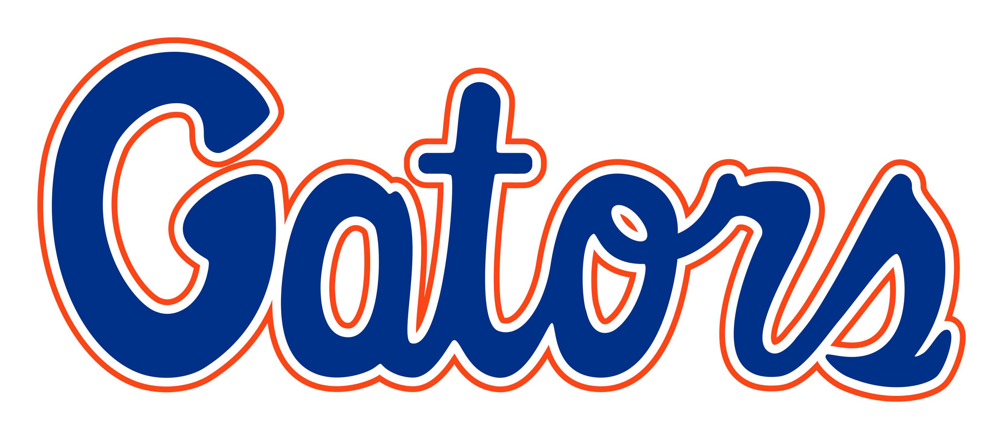 Florida Gators logo on a transparent background