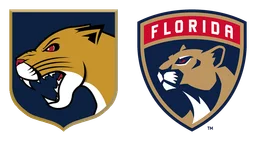 Logo da Florida Panthers, versão horizontal, em fundo transparente