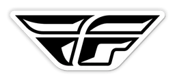 Fly Racing logo, monochrome version, on a transparent background
