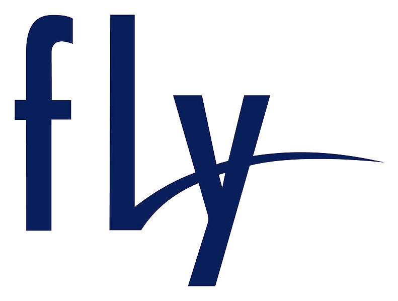 Fly logo on a transparent background