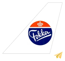 Fokker logo, icon version, on a transparent background