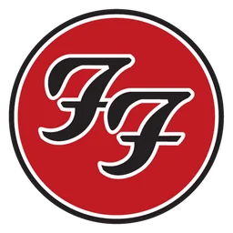 Foo Fighters logo, icon version, on a transparent background