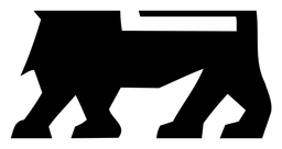 Food Lion logo, black version, on a transparent background