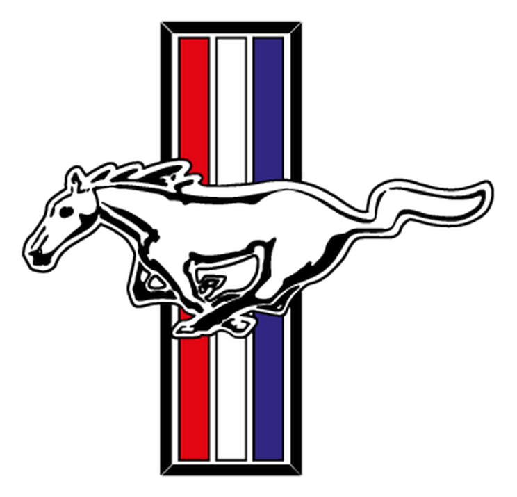 Ford Mustang logo on a transparent background