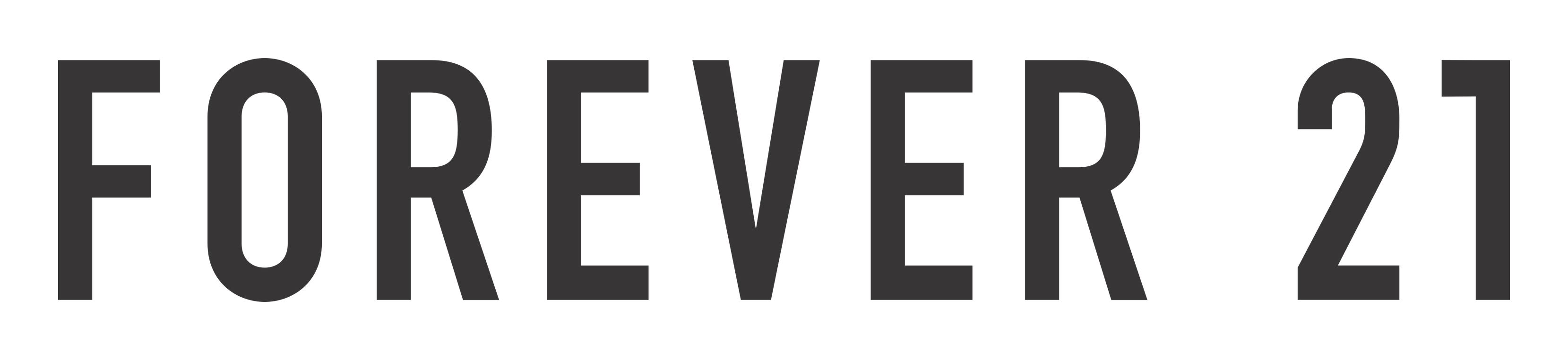 Forever 21 Logo auf transparentem Hintergrund