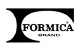 Formica logo, white version, on a transparent background