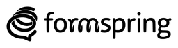 Formspring logo, black wordmark version, on a transparent background