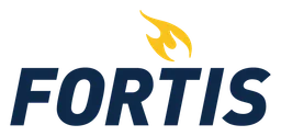 Fortis logo, horizontal version, on a transparent background