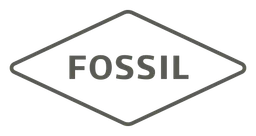 Fossil logo, monochrome version, on a transparent background