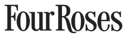 Four Roses logo, black wordmark version, on a transparent background