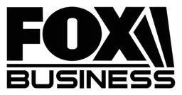 Fox Business logo, black version, on a transparent background