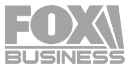 Fox Business logo, monochrome version, on a transparent background