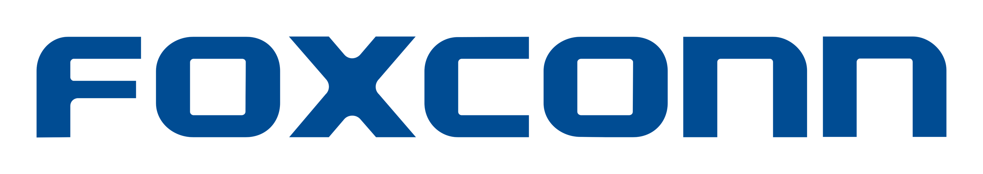 Foxconn logo on a transparent background