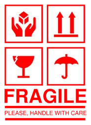 Fragile logo