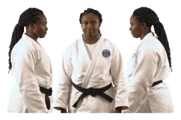 France Judo logo, monochrome version, on a transparent background