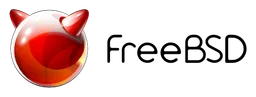 Freebsd logo, wordmark version, on a transparent background