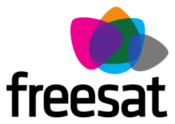 Freesat Logo, Variante horizontal, auf transparentem Hintergrund