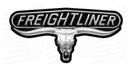 Freightliner logo, monochrome version, on a transparent background
