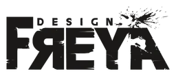 Freya logo, black wordmark version, on a transparent background