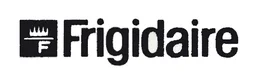 Frigidaire logo, monochrome wordmark version, on a transparent background