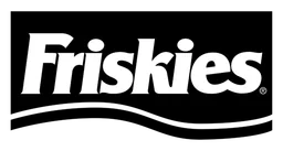 Friskies logo, black version, on a transparent background