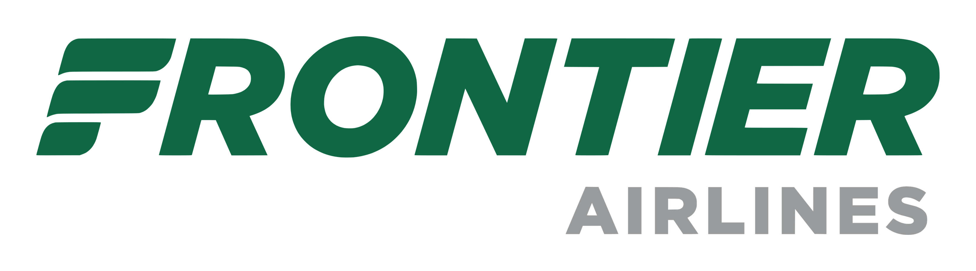 Frontier Airlines logo on a transparent background