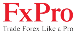 Fxpro logo, horizontal version, on a transparent background